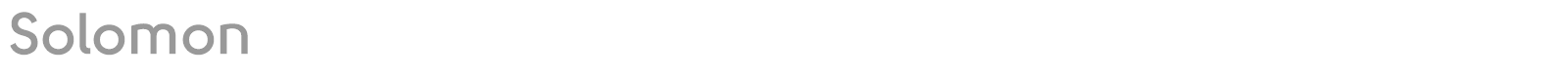 SOLOMON font preview